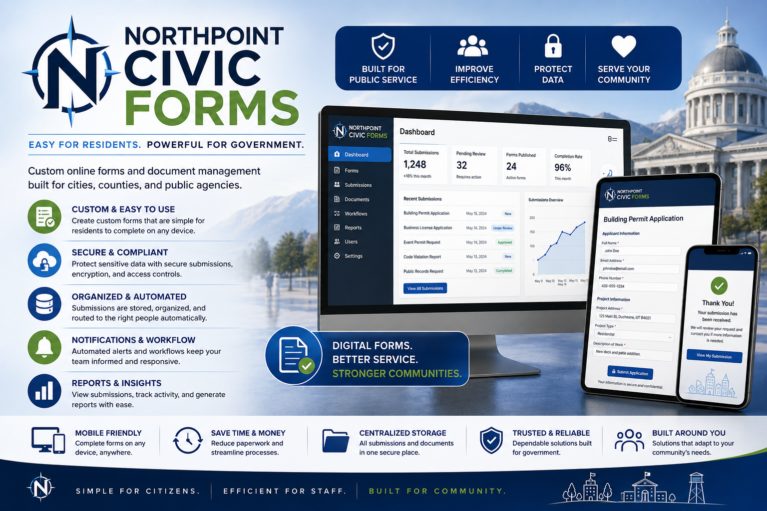 Northpoint Civic online forms and document workflow system