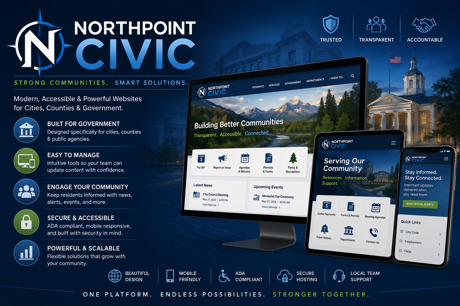 Northpoint Civic municipal website design platform