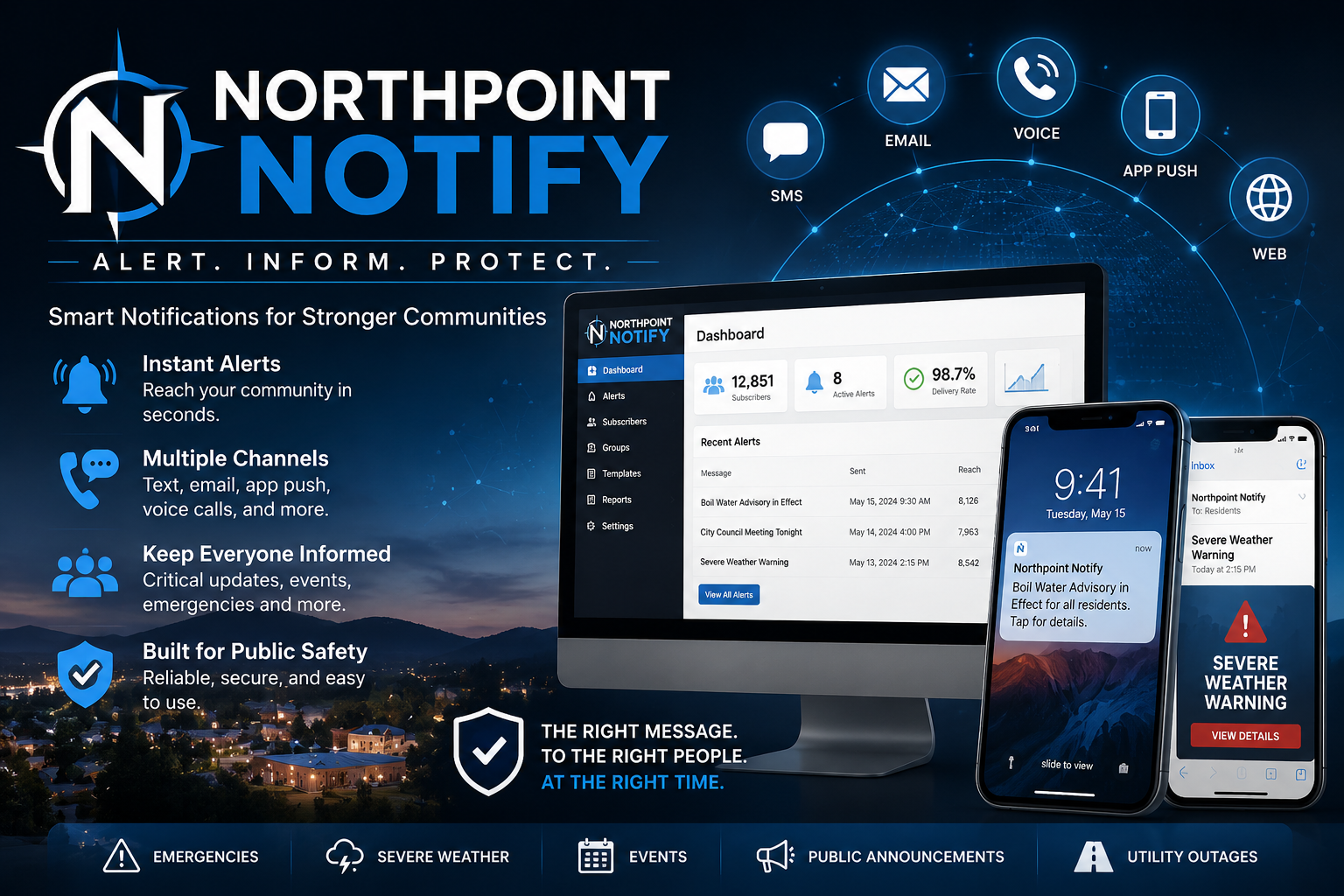 Northpoint Notify municipal alert and notification system